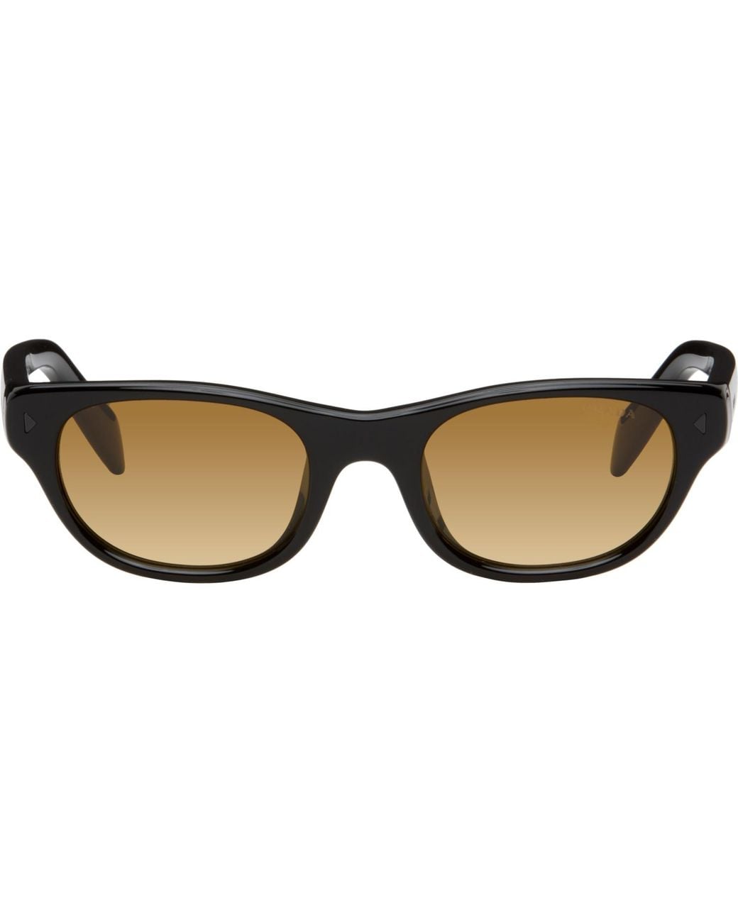 Prada Brown Oval Sunglasses