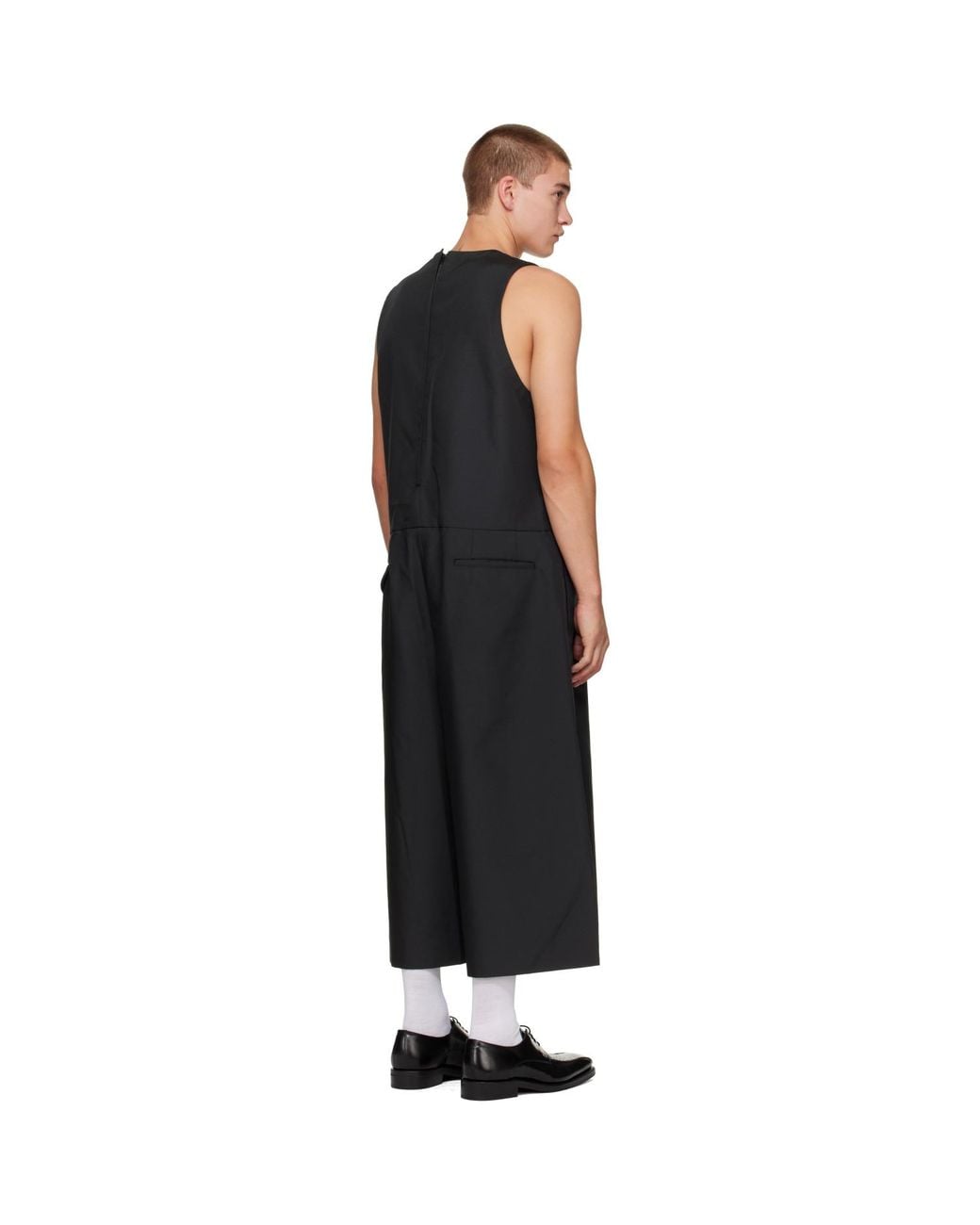 Comme des Garçons Black Polyester Dobby Cloth Overalls for men