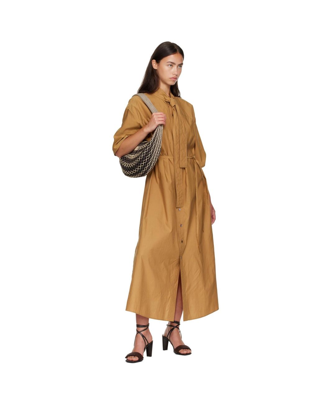 Lemaire Black Fortune Croissant Filt Bag