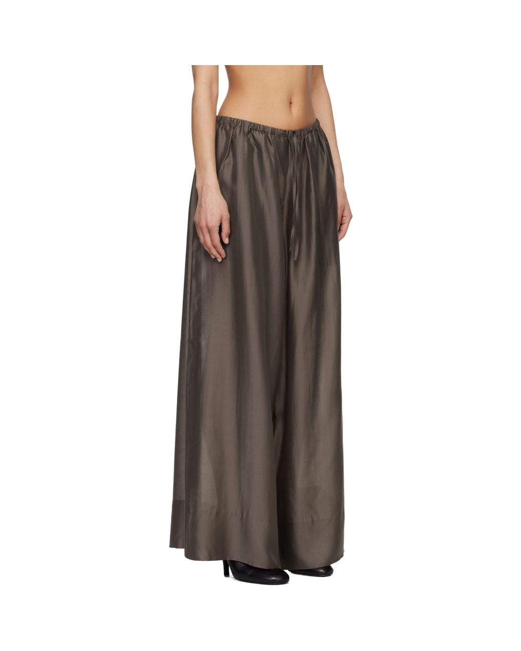 Entire studios Brown Vento Wide Leg Trousers