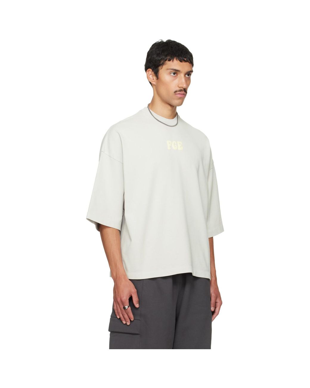 Fear Of God White Merch T-Shirt for men