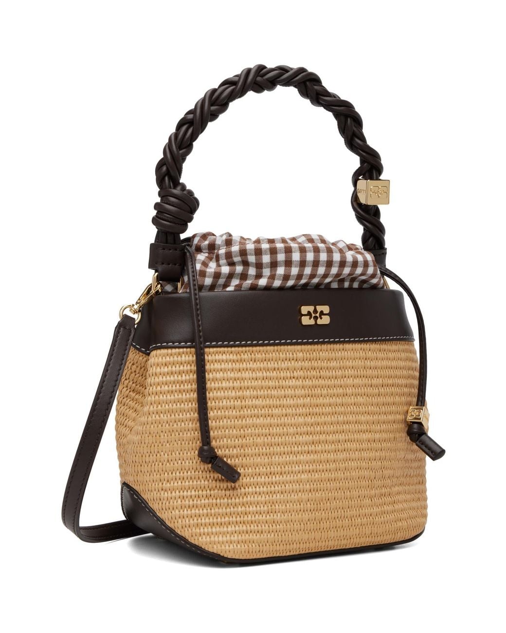 Ganni Black Bou Bucket Bag