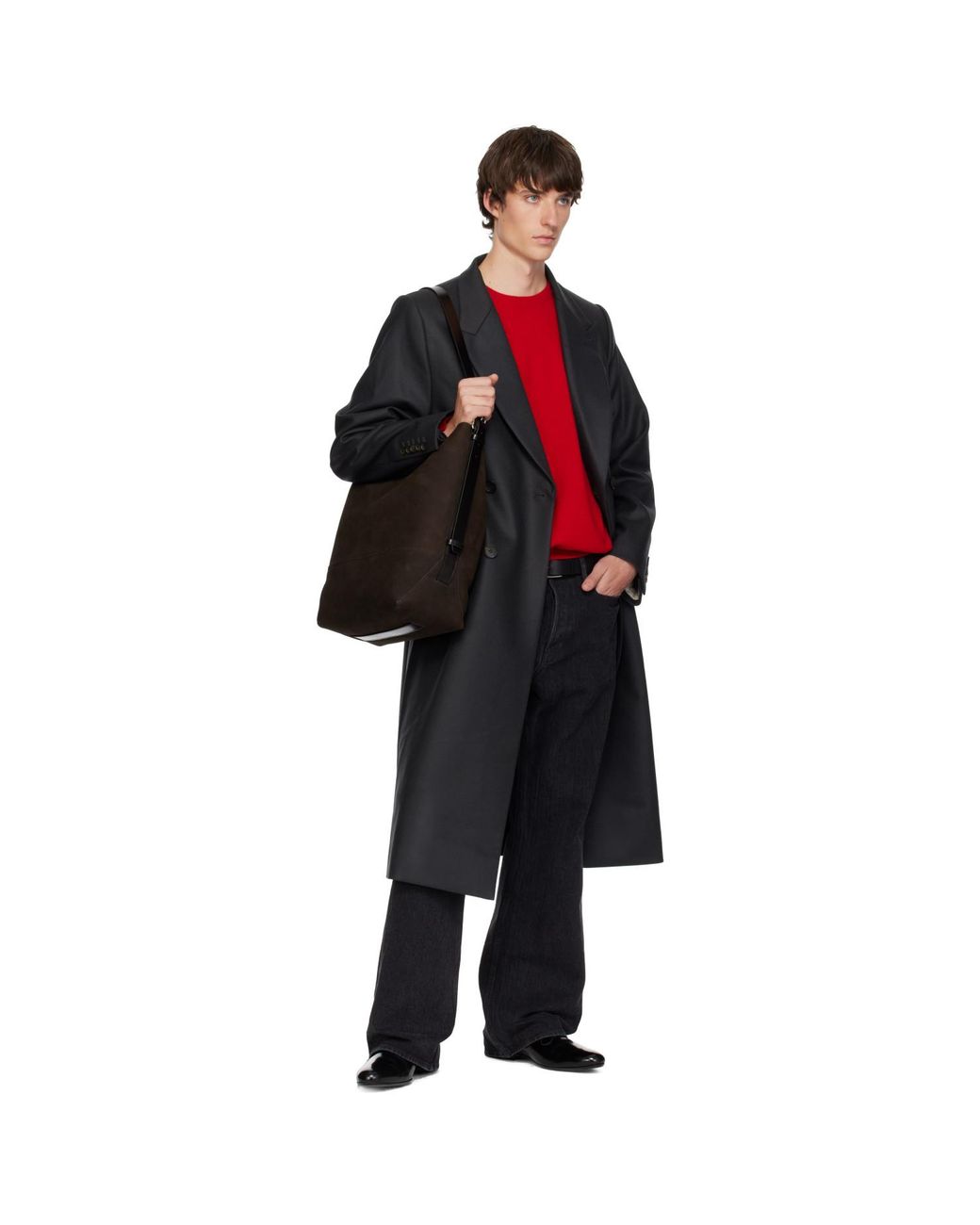 Sir Black Double Breasted Tailored Coat for men