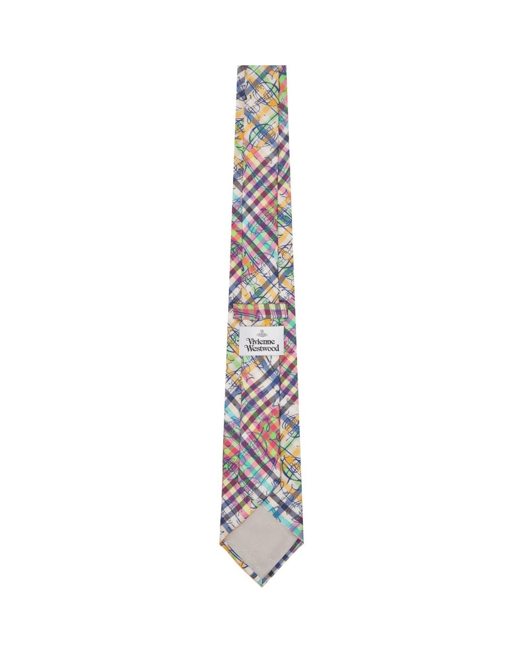 Vivienne Westwood Metallic 8.5Cm 'Graffiti Orb' Tie for men