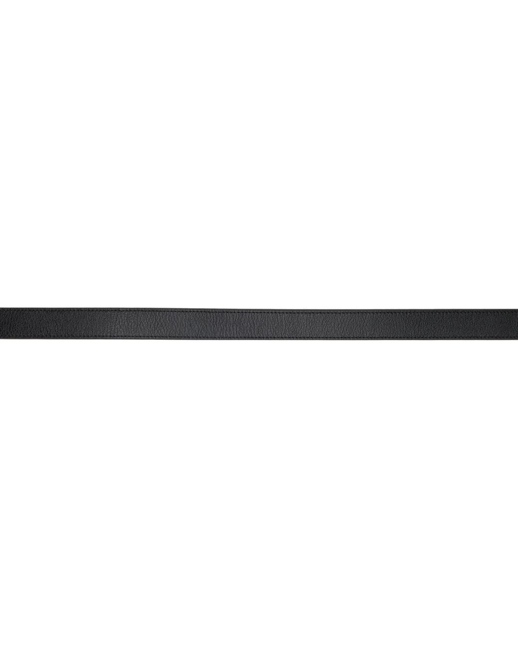 Tom Ford Black Angled Buckle Belt for men