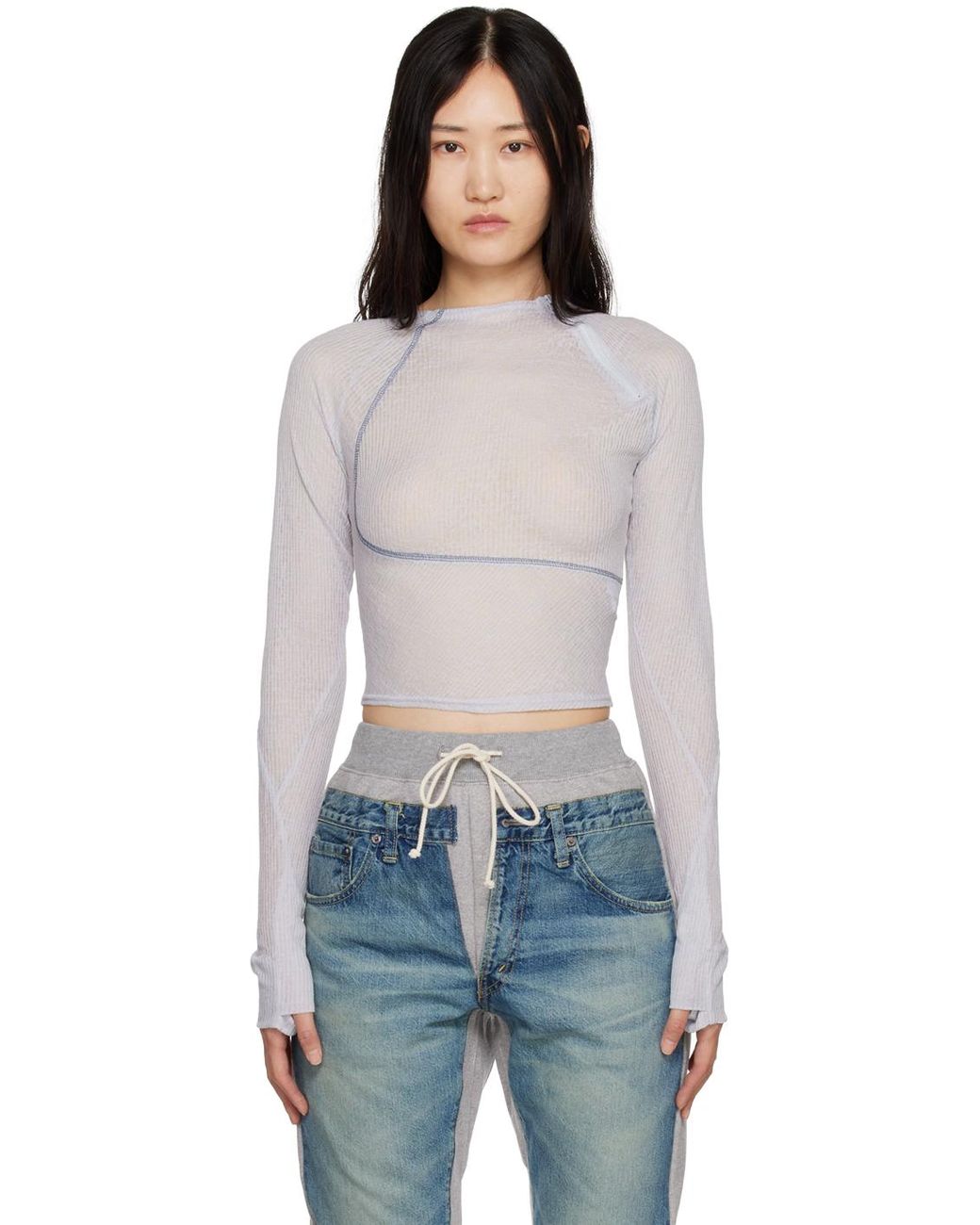 Hyein Seo Helix Long Sleeve T-shirt in Black | Lyst Canada Hyein Seo Helix Long Sleeve T-shirt in Black | Lyst Canada