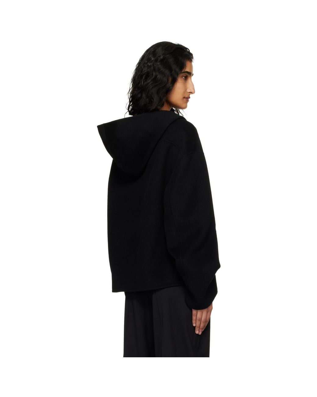 Acne Black Cashmere Hoodie
