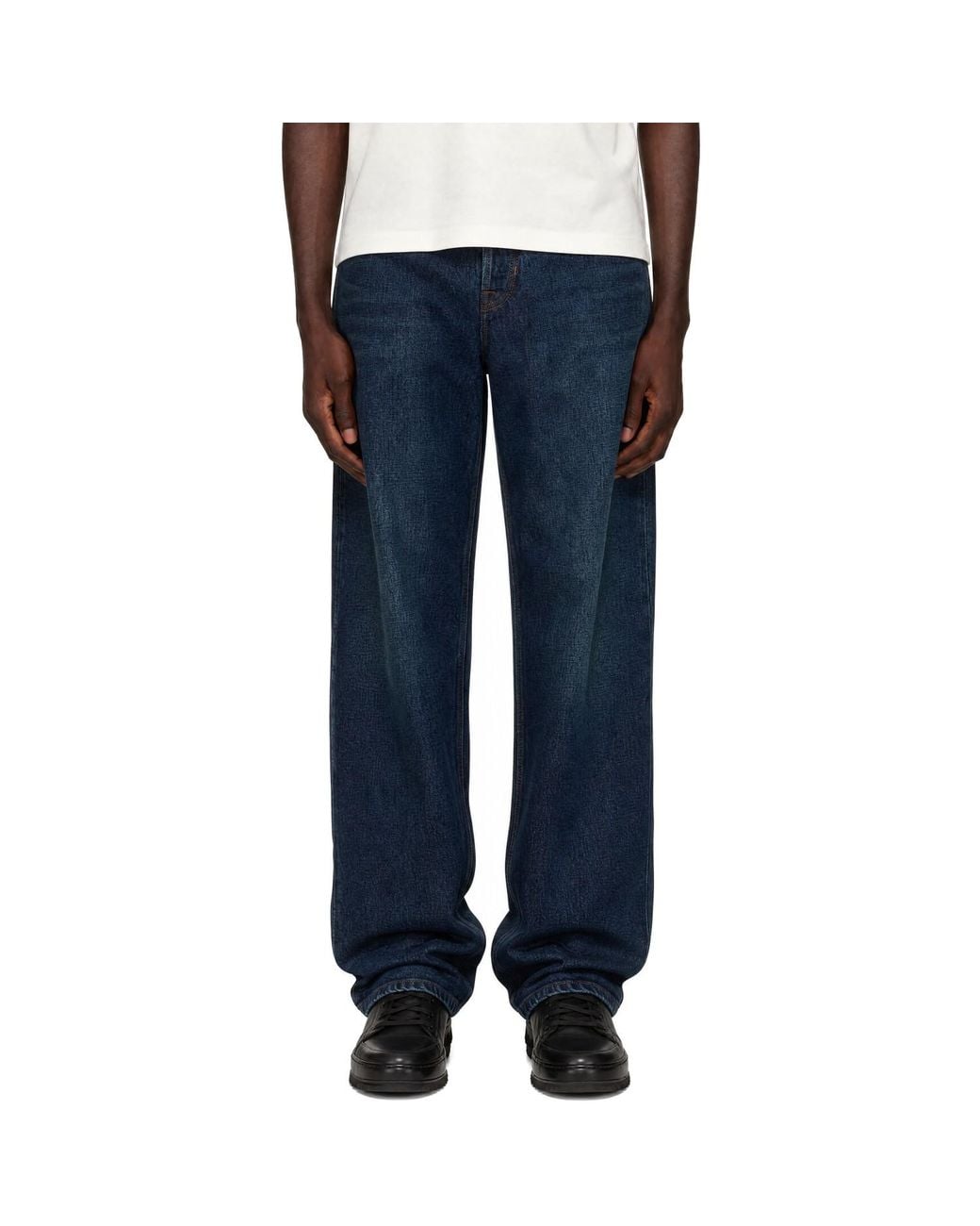Moncler Blue Straight Leg Denim Jeans for men