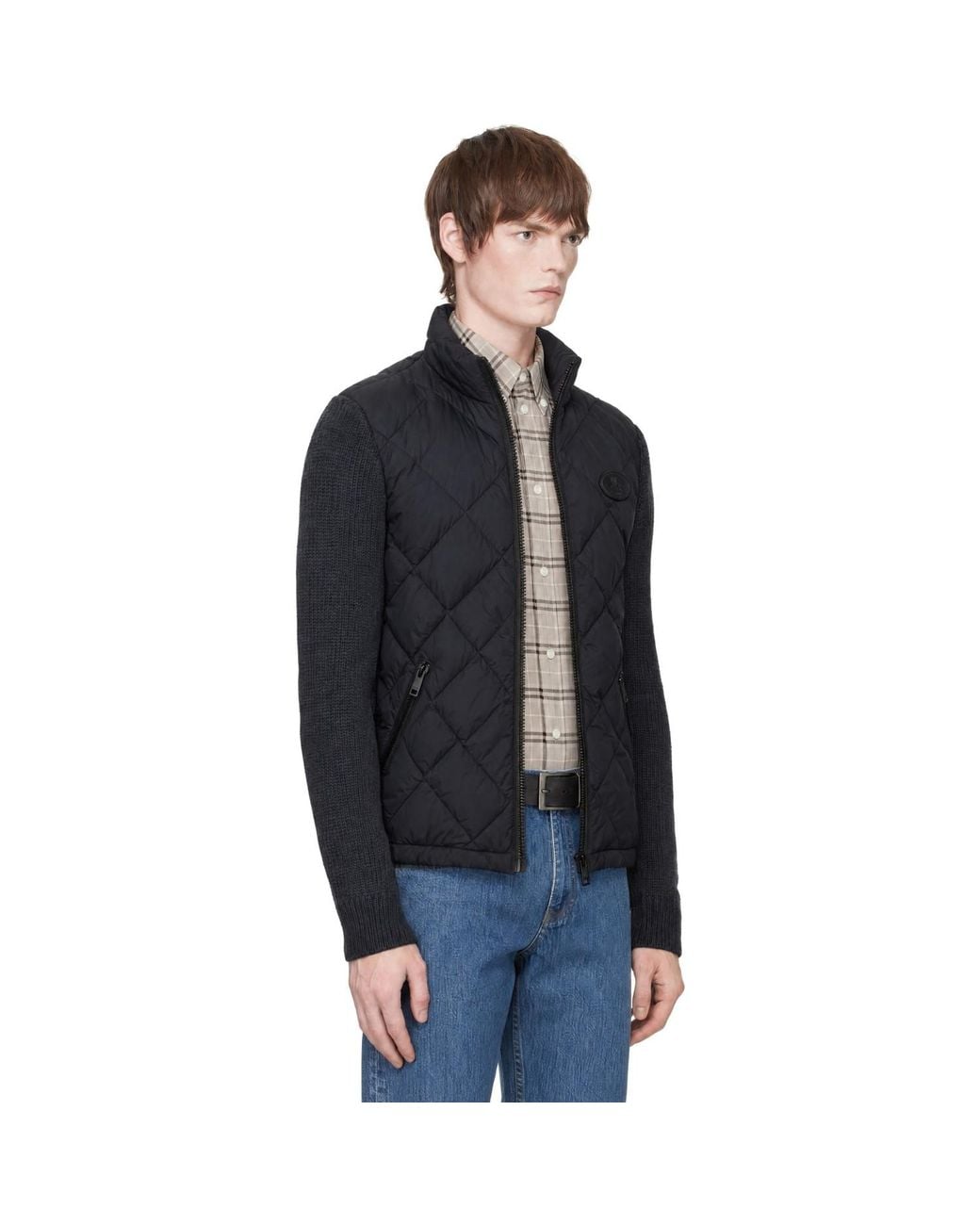 Burberry Black Nylon Dunsbury Puffer Down Jacket for men