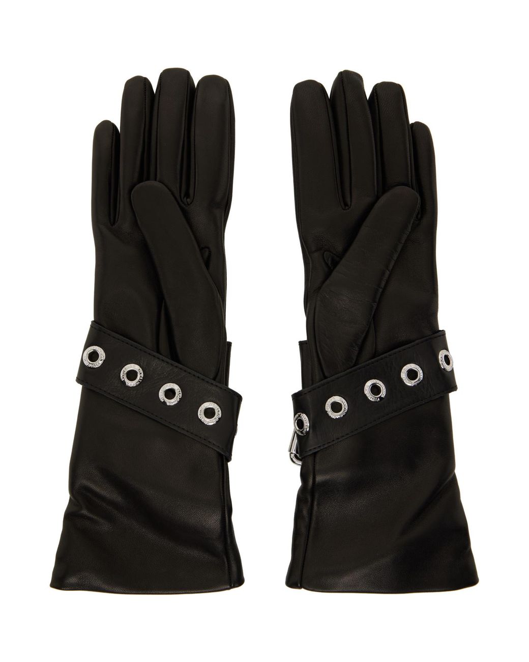 Vivienne Westwood Black Belt Buckle Gloves