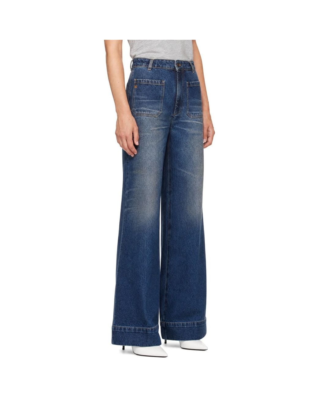 Victoria Beckham Blue Alina Jeans