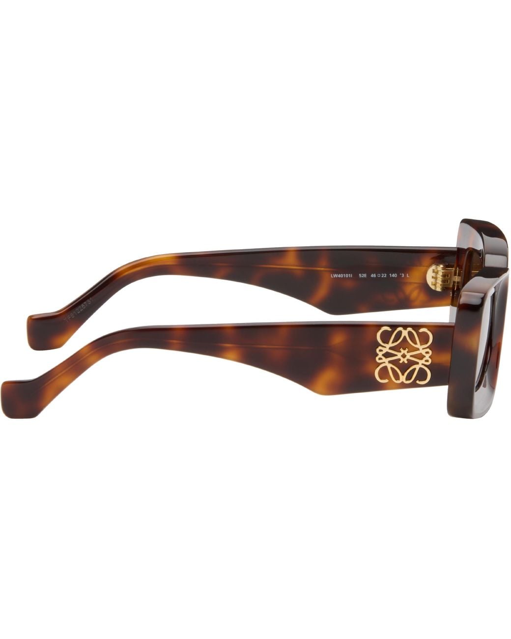 Loewe Black Rectangular Sunglasses