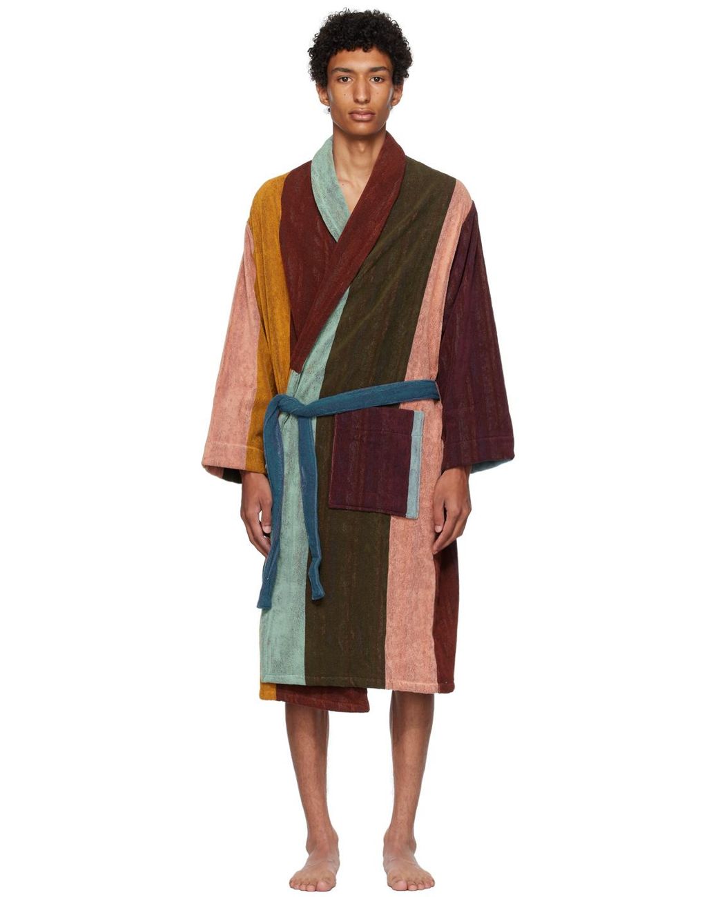 Paul Smith Artist Stripe Robe in Black for Men | Lyst Canada