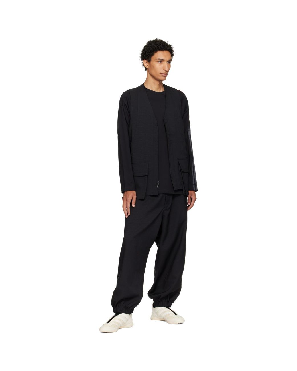 Y-3 Black Sport Uniform Pocket Vest for men