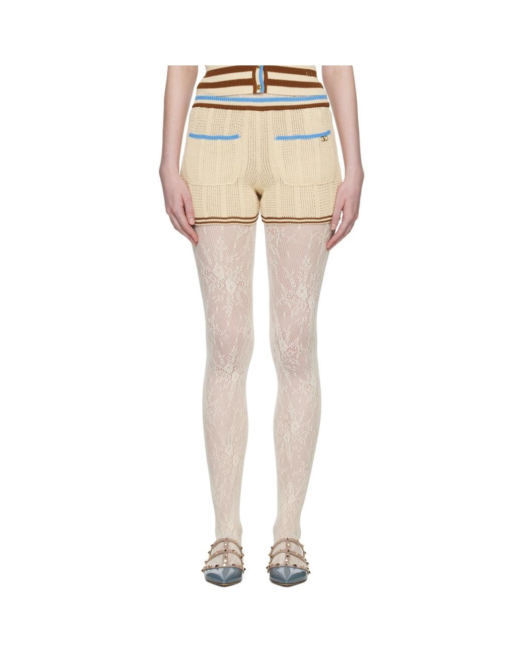 Valentino Natural Cotton Shorts