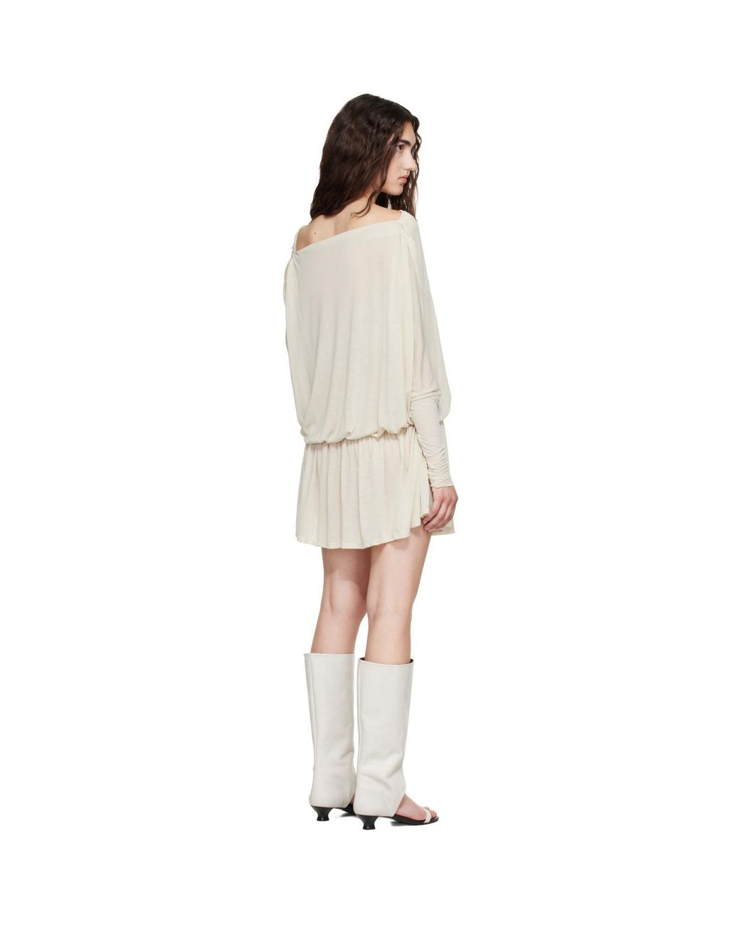 Belle Anna White Alder Minidress