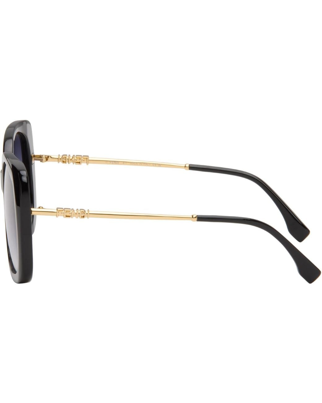Fendi Blue 'Graphy' Sunglasses