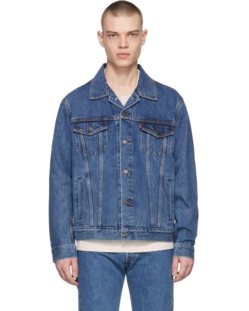 indigo levis jacket