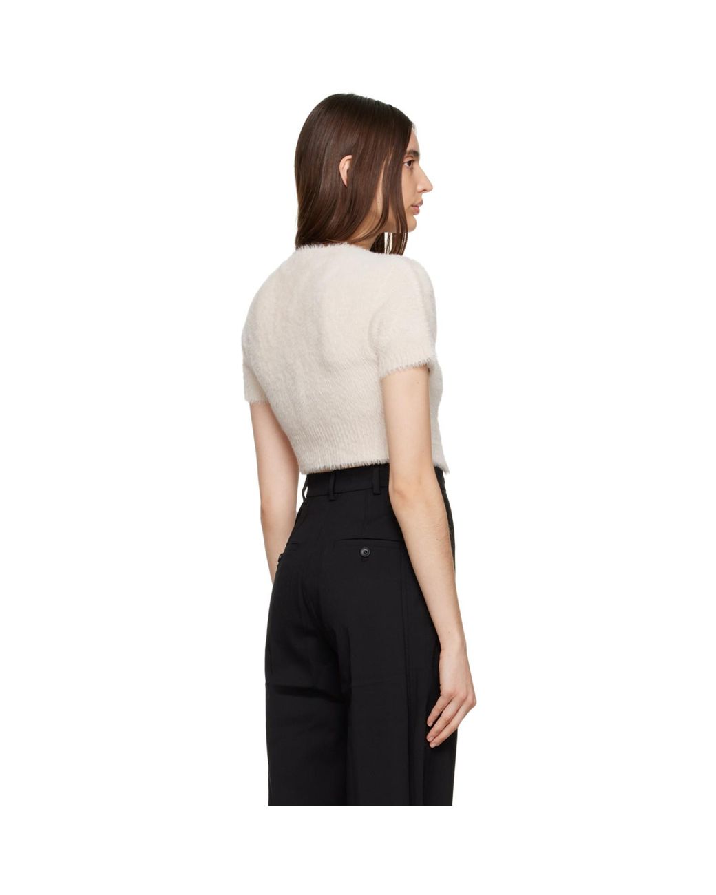 Jacquemus Black Off-white 'la Maille Neve' Cardigan