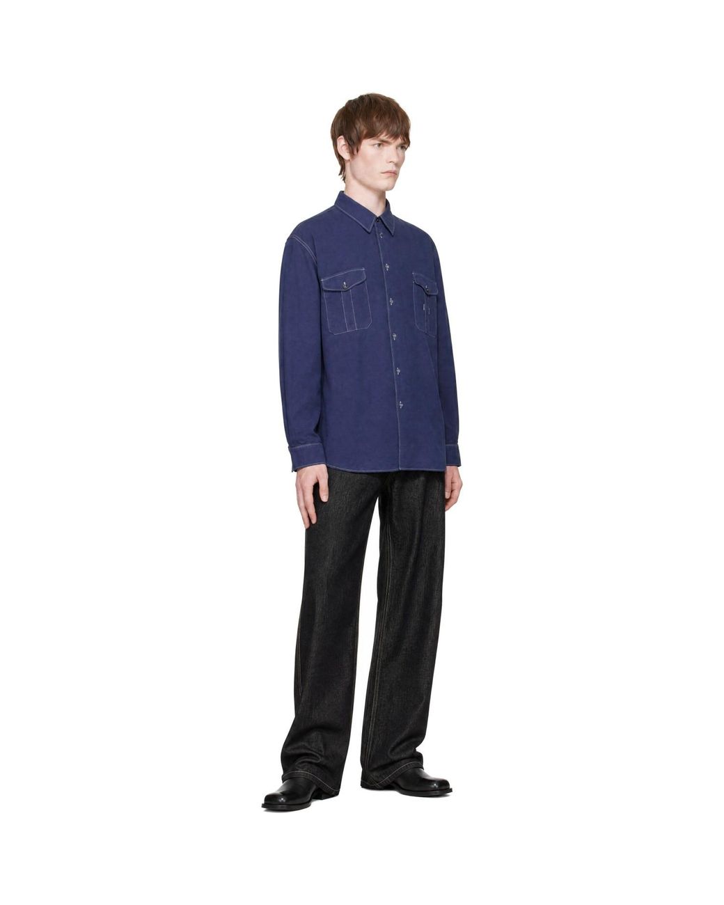 Studio Nicholson Blue Louro Shirt for men