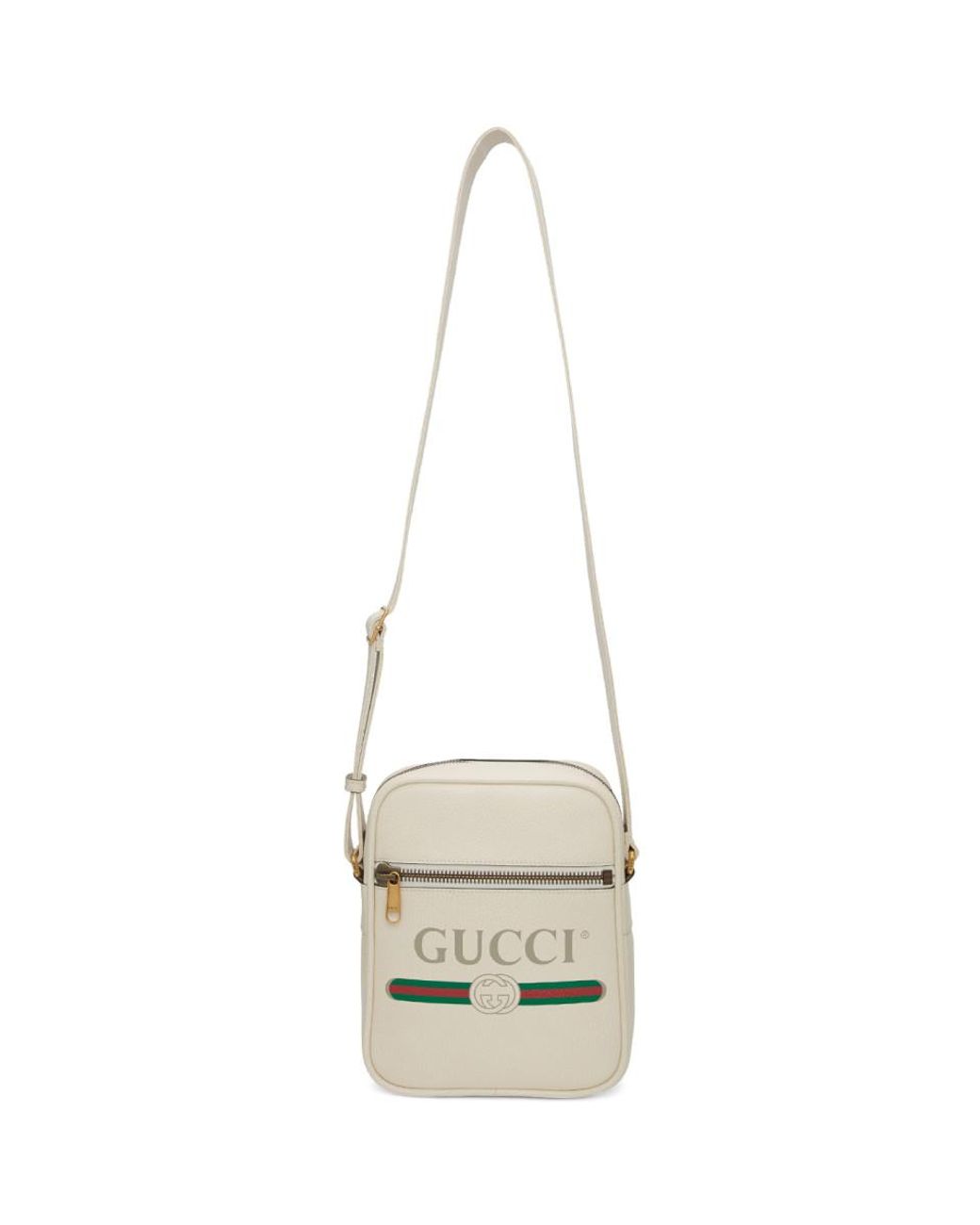 Gucci Print Messenger Bag in White for Men | Lyst