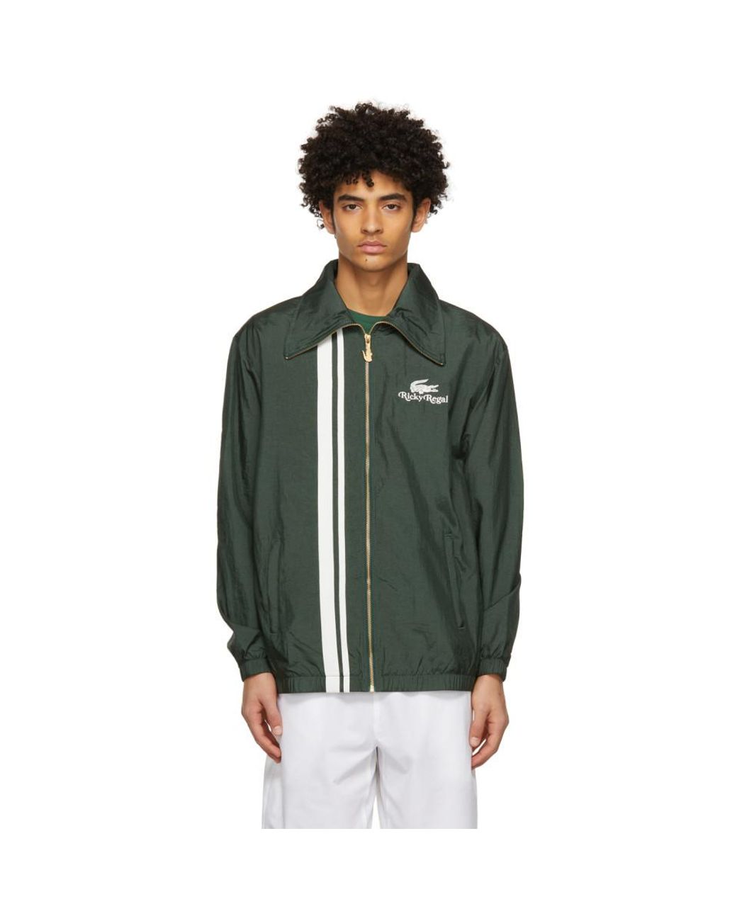 Lacoste Green Ricky Regal Edition Contrast Bands Zip Jacket for Men | Lyst  Canada