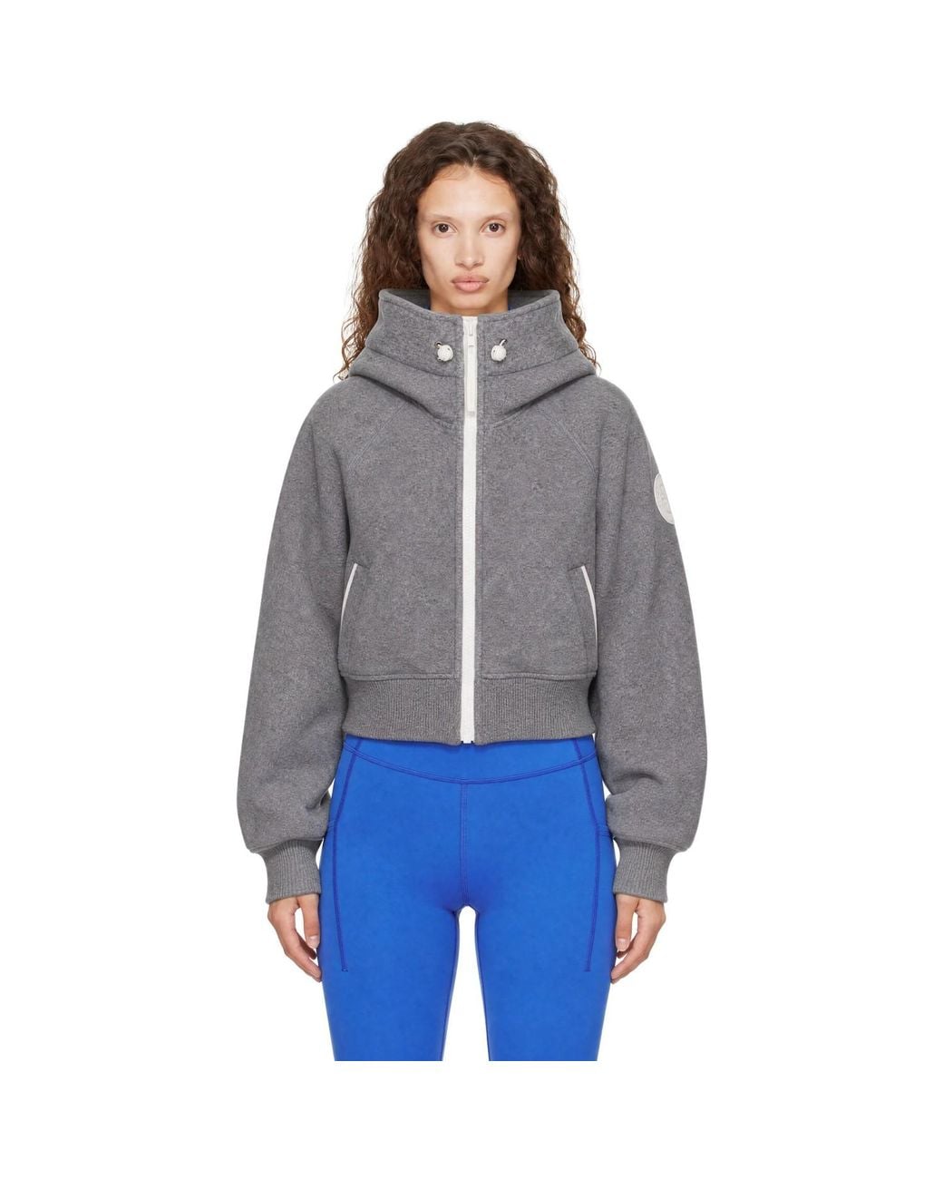 Canada Goose Gray Chilliwack Fleece Disc Bomber Jacket
