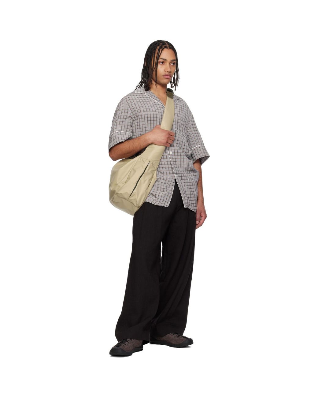 Master Piece Natural Ark Solid L Shoulder Bag for men