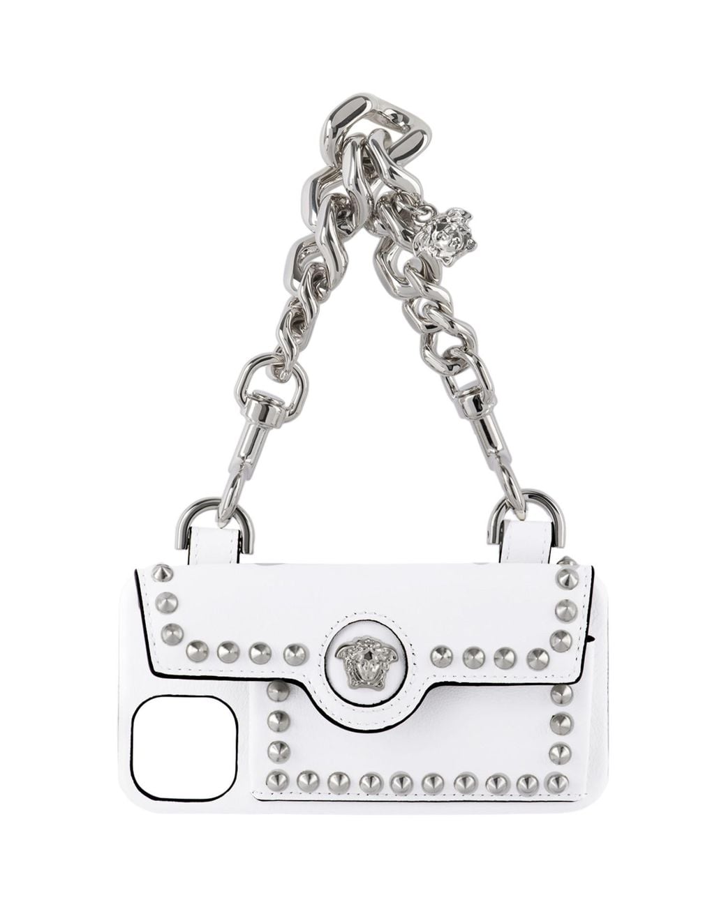 Versace White Medusa Chain Iphone 13 Pro Case