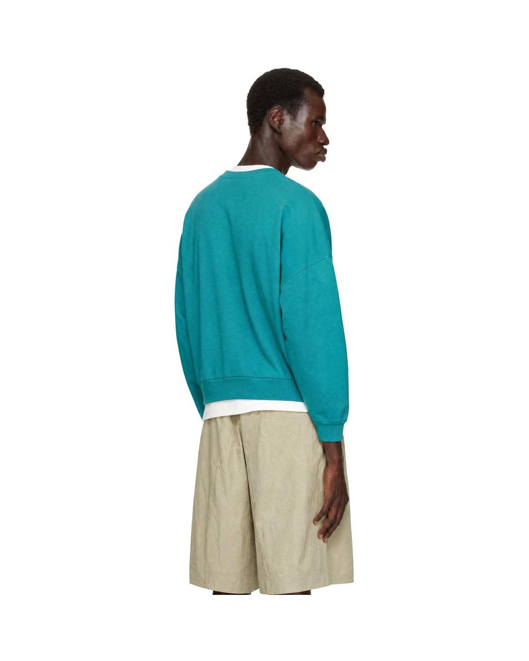 Willy Chavarria Blue Os Chavantino Hooligan Crewneck Sweatshirt for men