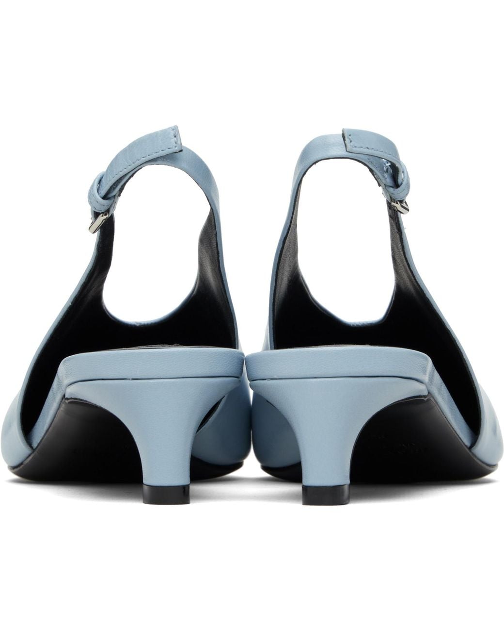 Jil Sander Black Slingback Heels