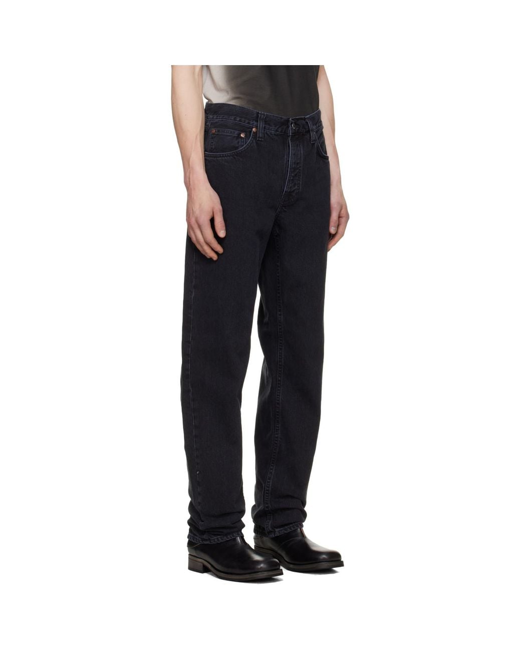 Nudie Jeans Black Rad Rufus Jeans for men