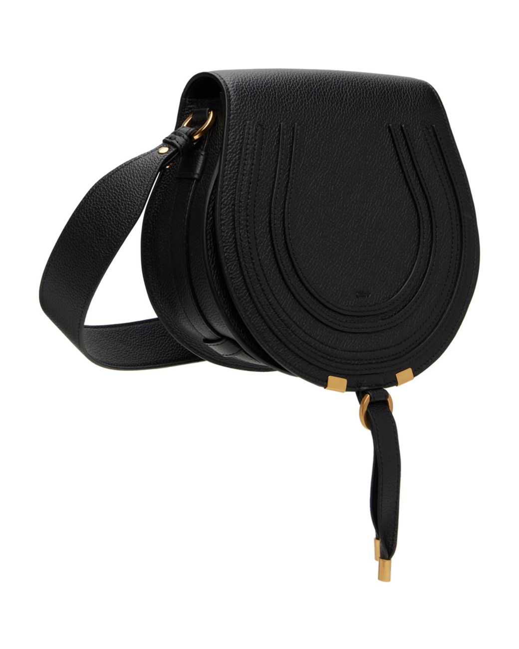 Chloé Black Medium Marcie Saddle Bag