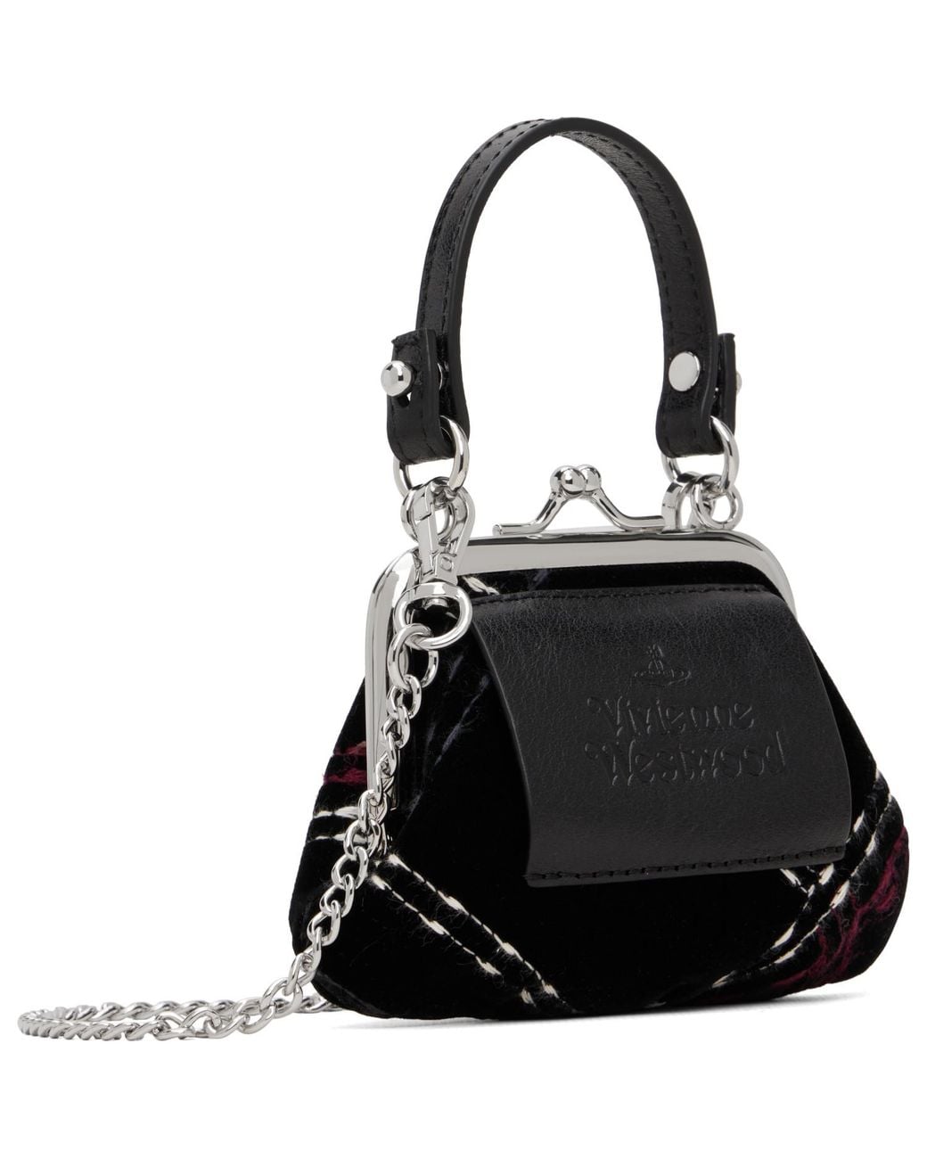 Vivienne Westwood Black Mini 'Granny Frame' Bag