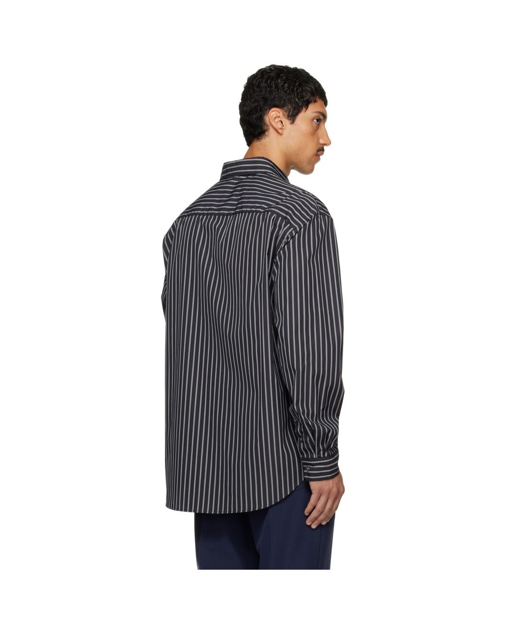 Marni Blue Striped Shirt for men