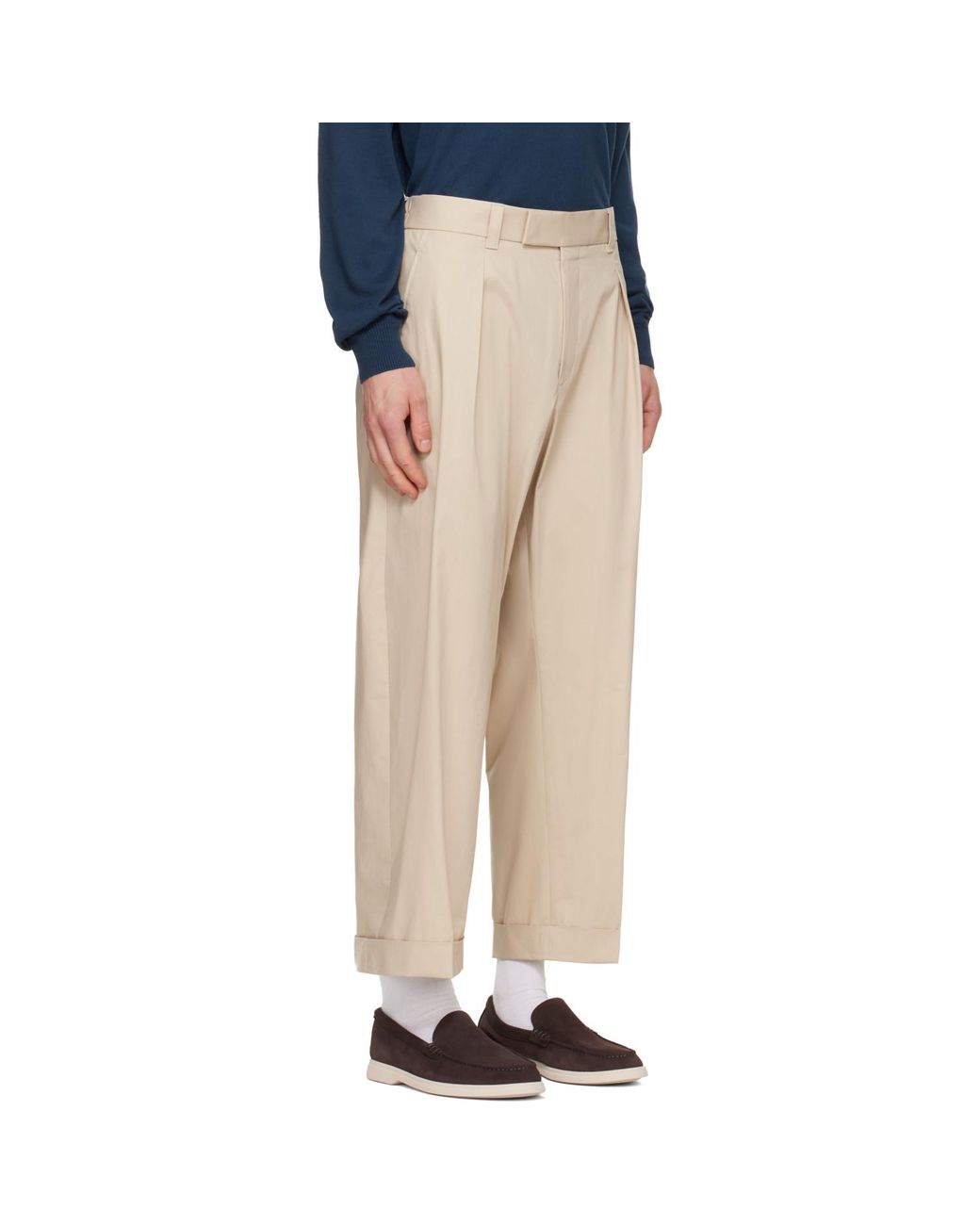 Boss Natural Relaxed-Fit Trousers for men