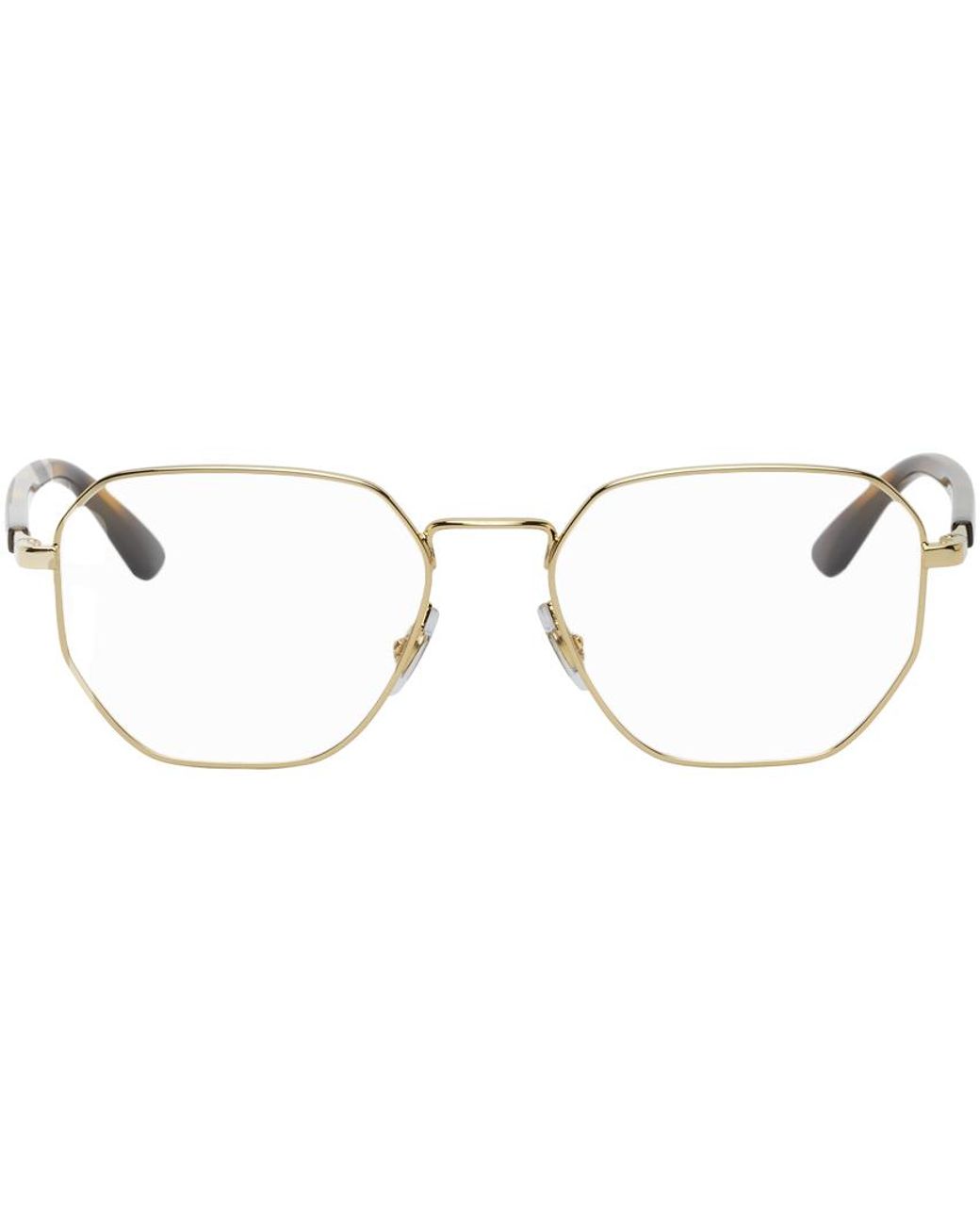 Ray-Ban Rubber Gold Rb6471 Hexagonal Glasses for Men | Lyst