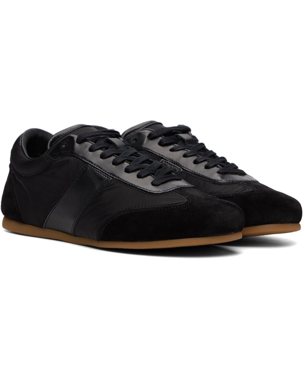 Lemaire Black Soft Runner Sneakers