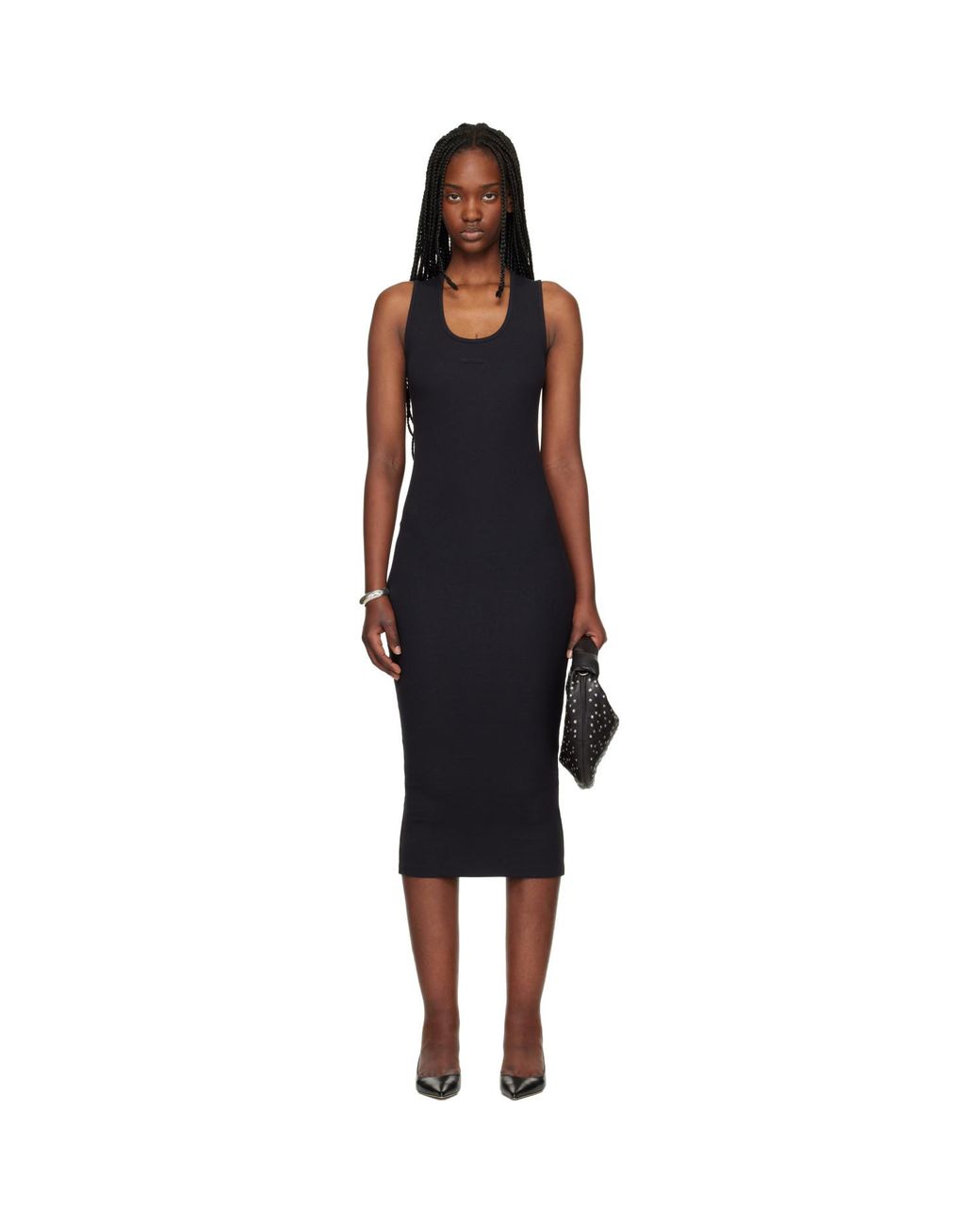 Fear Of God Black Fitted Tank Maxi Dress