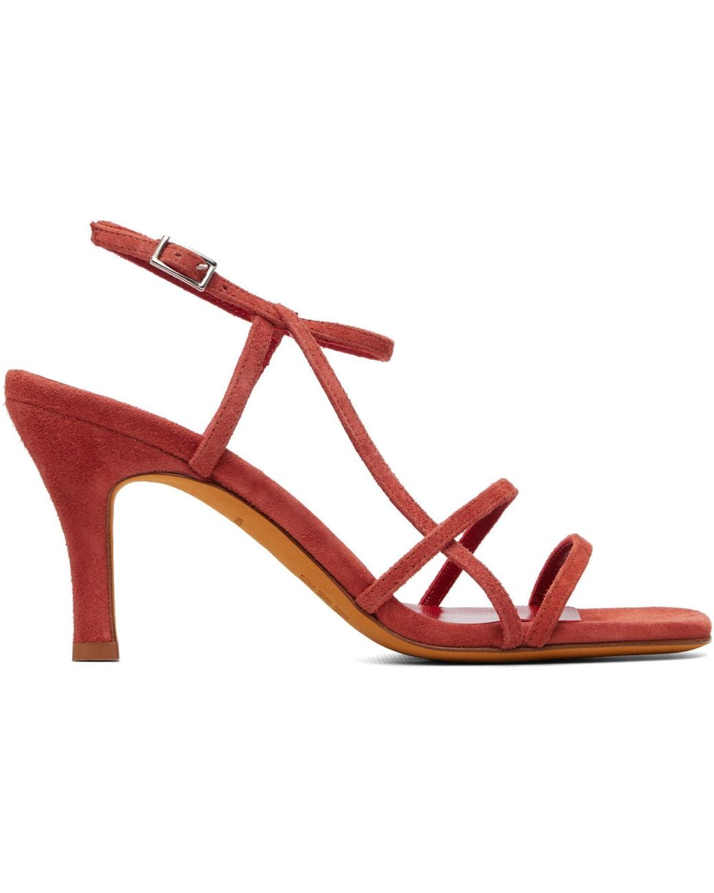 Maryam Nassir Zadeh Red Irene Heeled Sandals