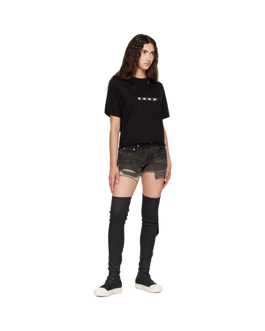 Rick Owens Black Tower Basic S/S T-Shirt