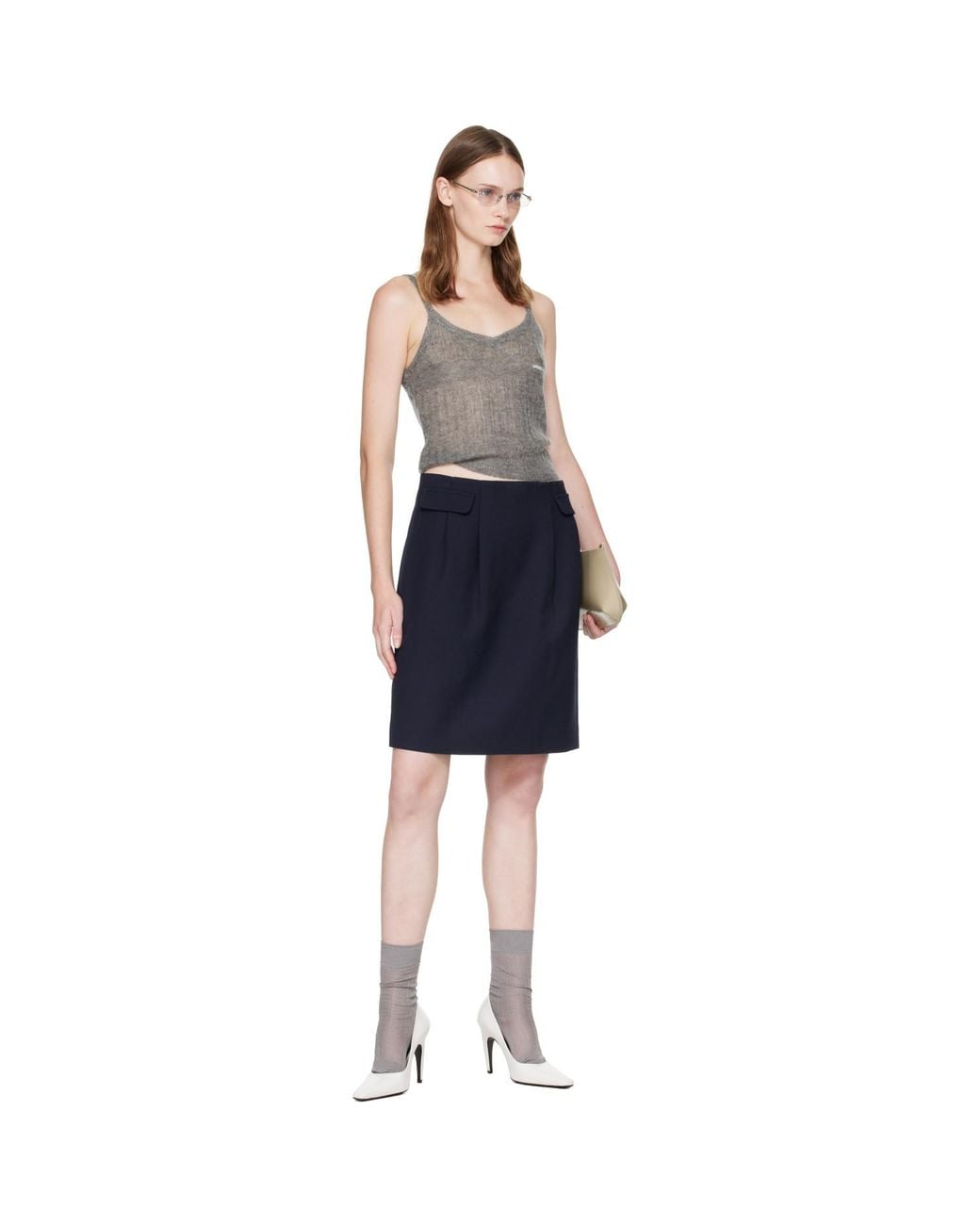 ShuShu/Tong Blue Knit Camisole