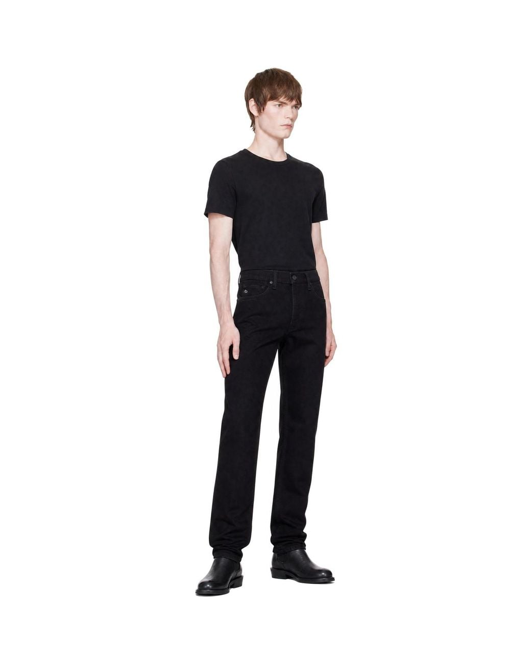 Rag & Bone Black Fit 4 Straight Jeans for men