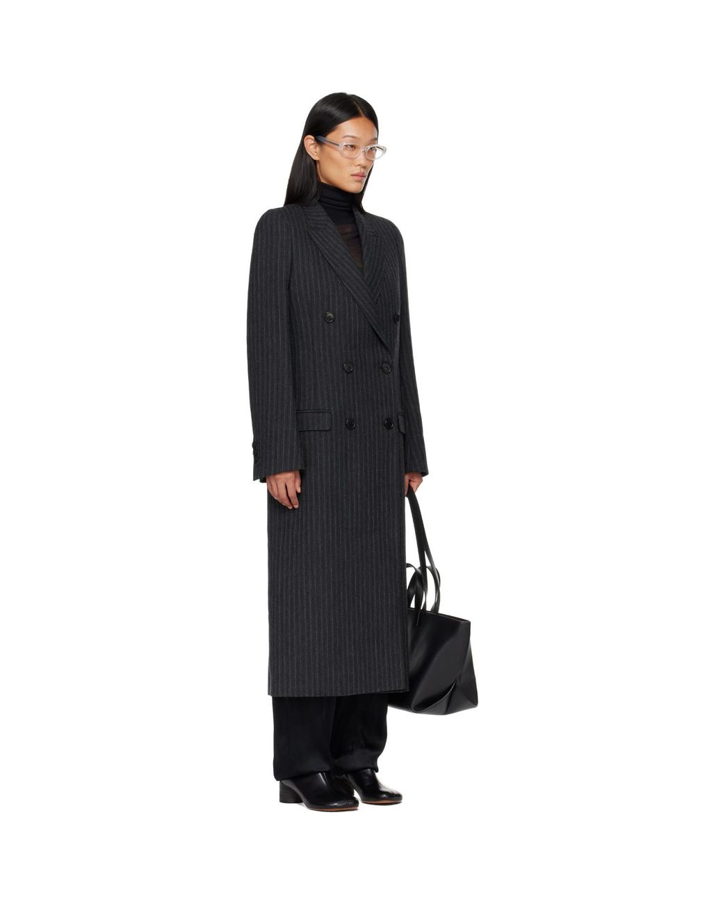 Maison Margiela Black Double Breasted Coat