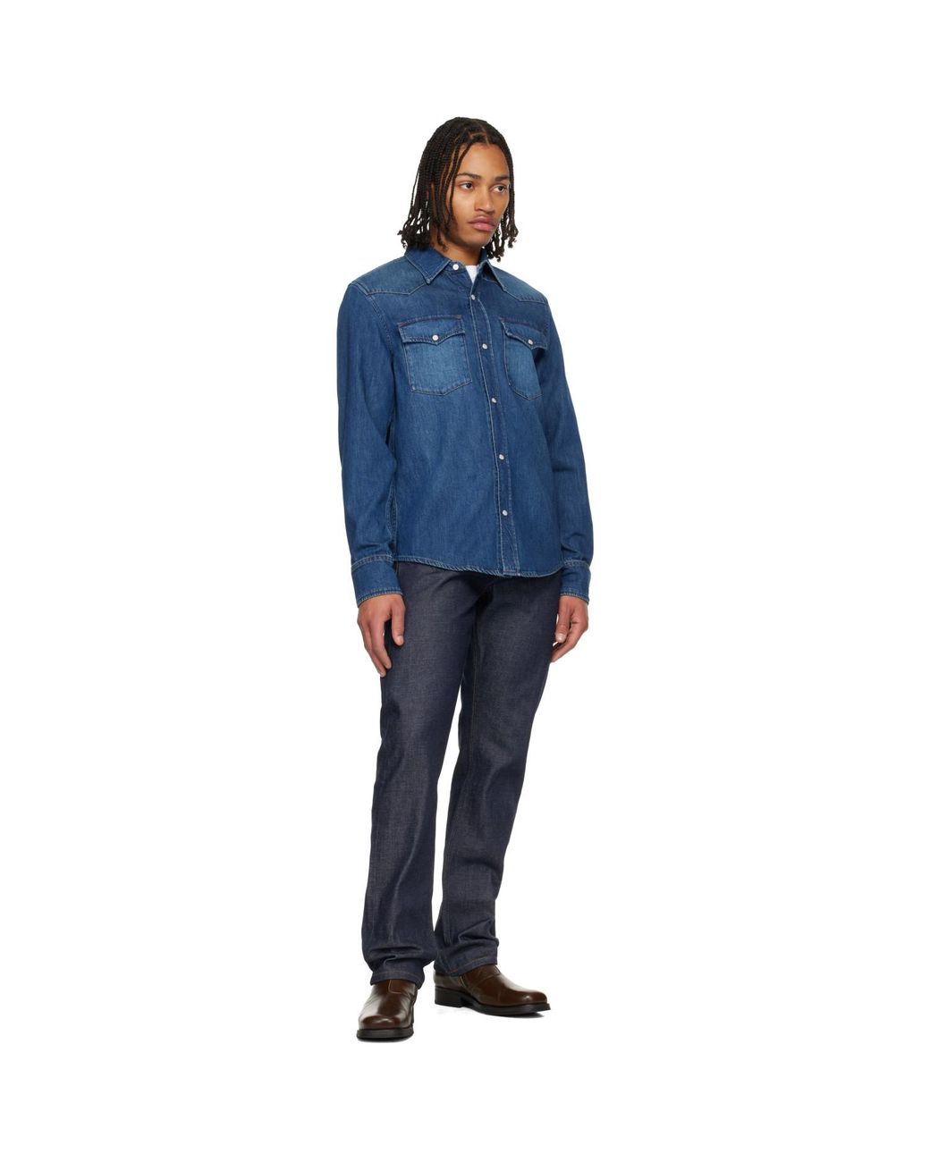 A.P.C. Blue Standard Jeans for men