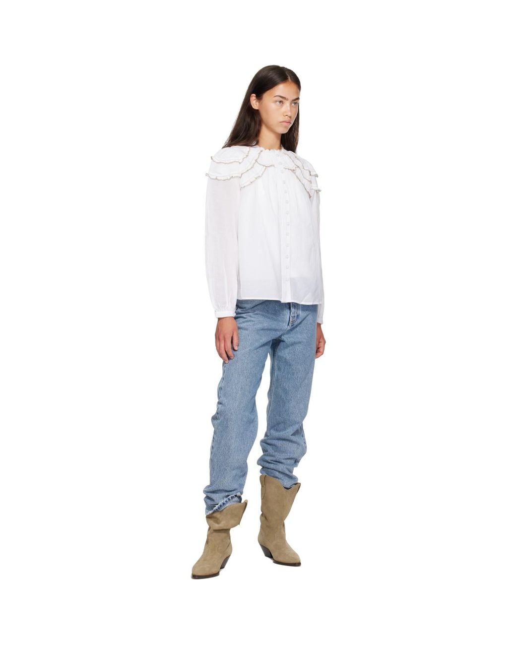 Isabel Marant White Christa Blouse