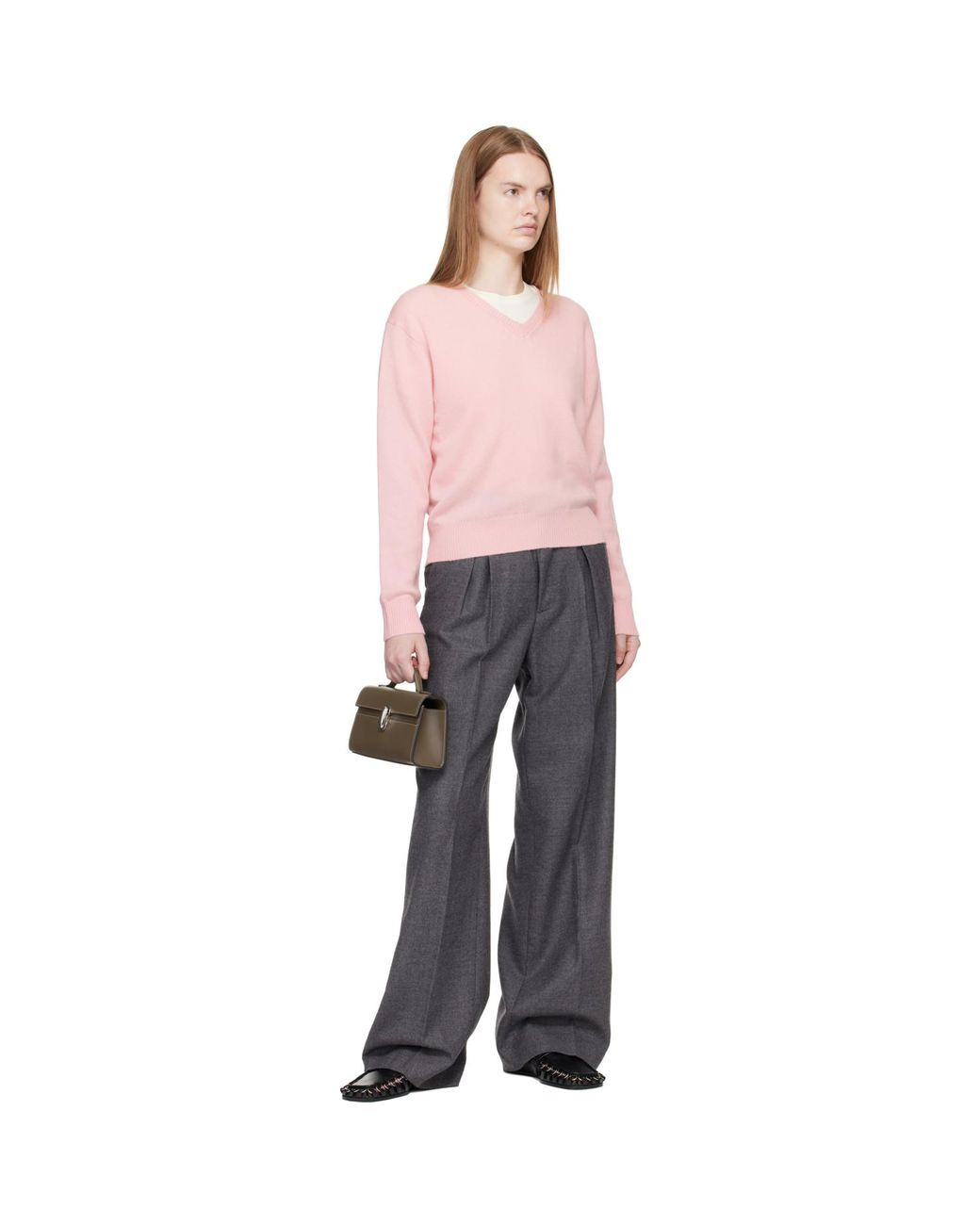 SAVETTE Black Taupe Symmetry Pochette Bag