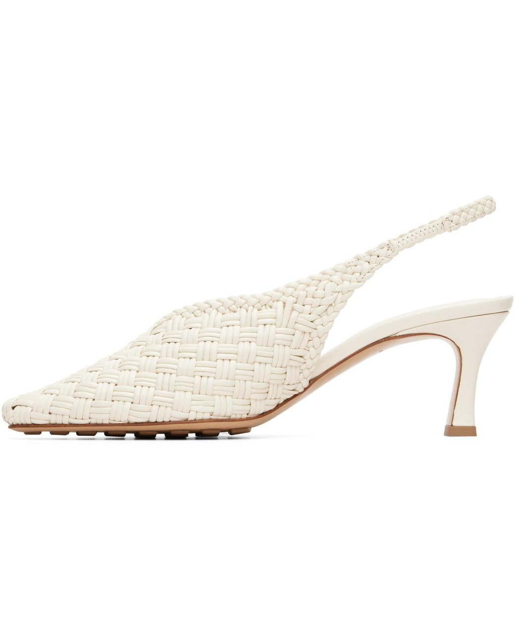 Bottega Veneta White Off- Sofia Heels