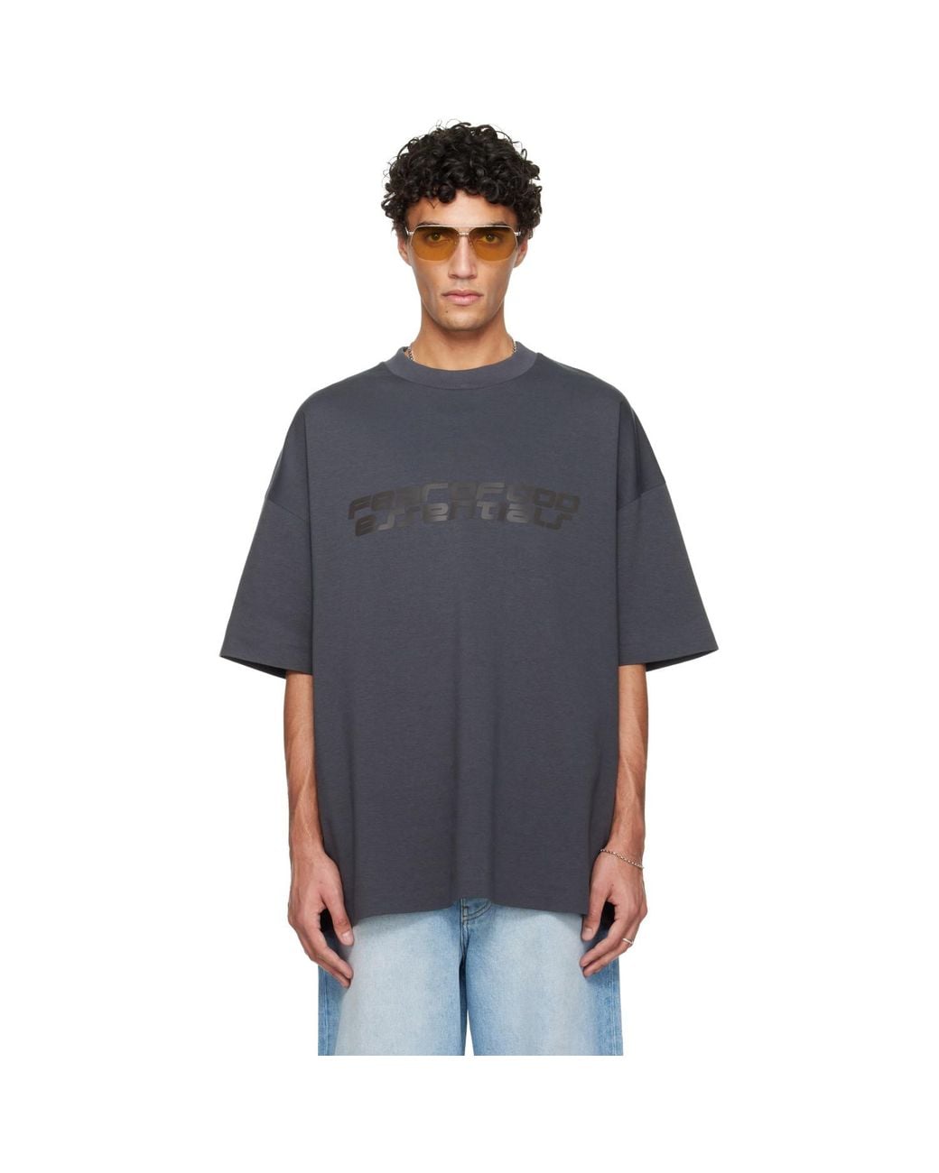Fear Of God Blue Holiday 90S Short Sleeve T-Shirt for men