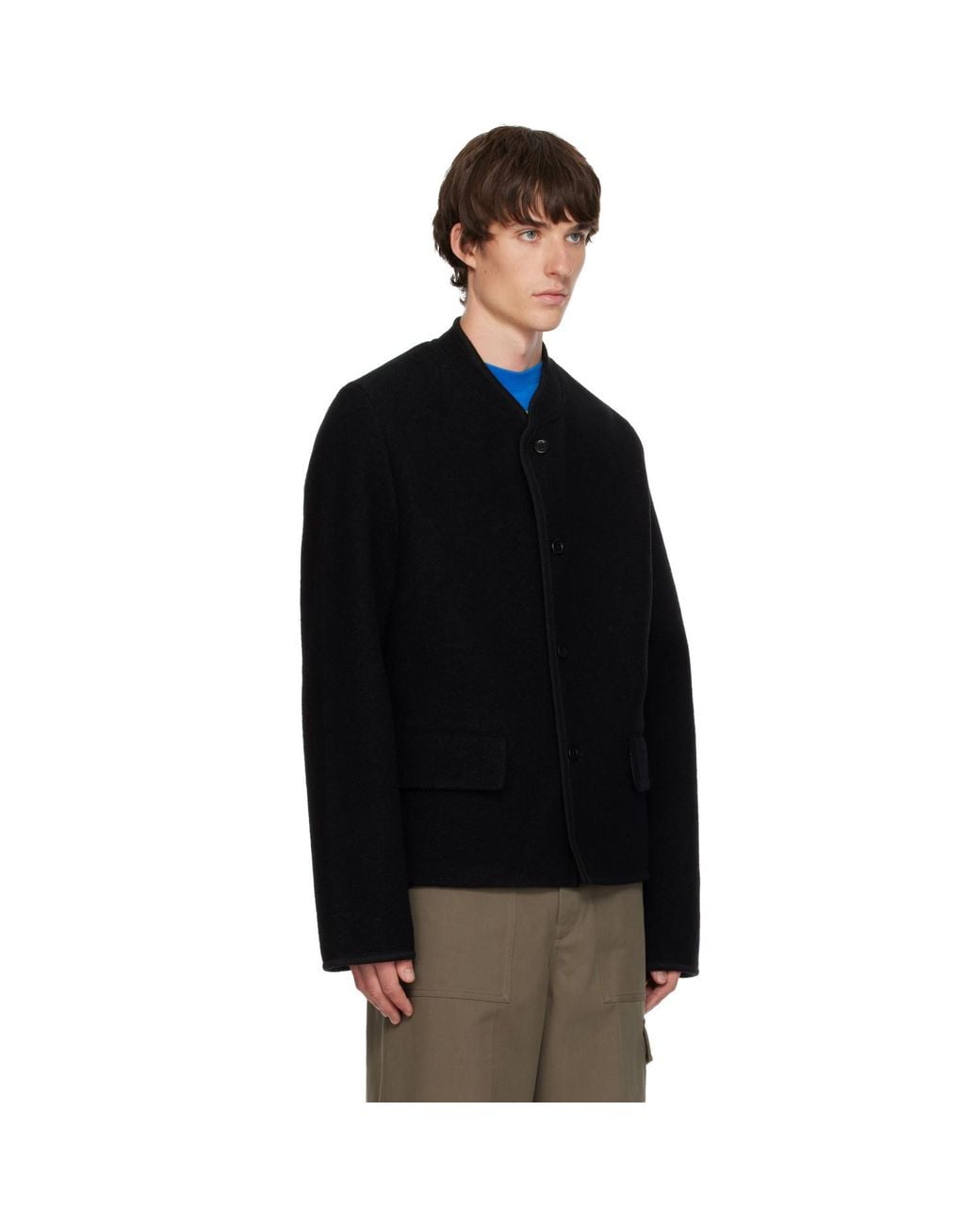 Rier Black Walker Jacket for men